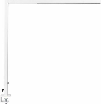 Beliani L&aacute;mpara De Mesa Led De Metal Blanco 120 Cm Abrazadera Moderno Escritorio Volans