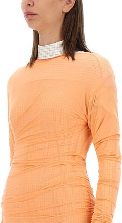 Dries Van Noten Tulle Blouse - Orange