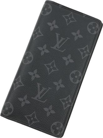 Louis Vuitton Monogram Eclipse Black Noir Monogram Eclipse Long Wallet (Bi-Fold) (Pre-Owned)