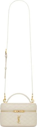 Saint Laurent Mini Gaby Vanity Bag - Dames - Schoudertassen - Beige - ONE Size - Leer - Tassen