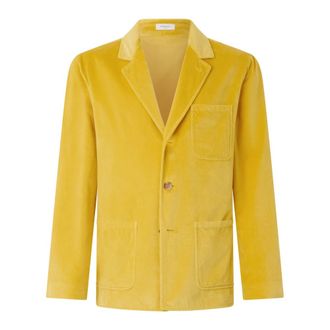 Boglioli Heren, Jassen, Geel, Maat: M Velours