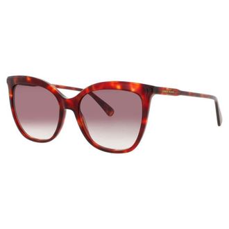 Longchamp Ladies Grey Rectangular Sunglasses LO729S640