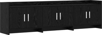 vidaXL Mueble De Tv 168 X 33 X 47 Cm Roble Negro Madera De Ingenier&iacute;a Vidaxl