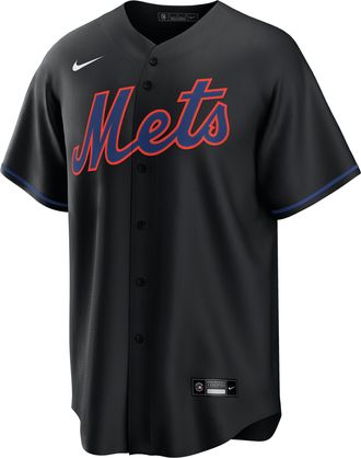 Nike Starling Marte New York Mets Nike Mens MLB Replica Jersey in Black | RE25NMA1NM9-WG1