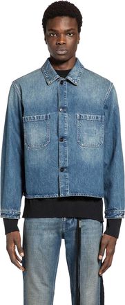 Ann Demeulemeester Juel Overshirt in Stonewahed Denim