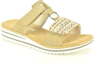 Rieker Schoenen, Dames, Beige, 37 EU, Muil +2 Velcro