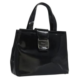 Ferragamo Pre-owned Coated canvas handbags - Dames - Pre-owned - Zwart - Maat: ONE Size