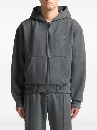 Manière De Voir Felpa Kevin con cappuccio e zip - Grigio