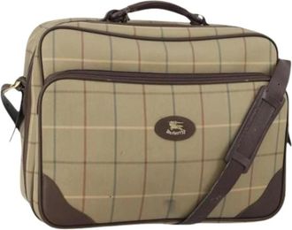 Burberry Pre-owned Weekend Bags, female, Beige, Size: ONE SIZE Pre-owned Hand Bag