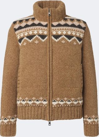 Moncler Giacca in misto lana jacquard