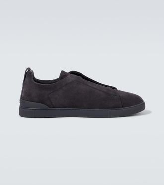 Ermenegildo Zegna Triple Stitch suede sneakers