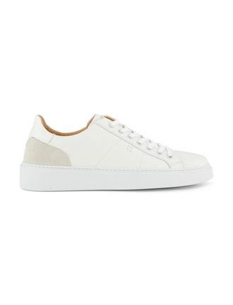 Giorgio sneaker wit effen leer
