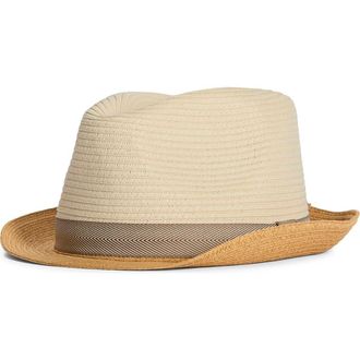 Barbour Ashill Trilby Summer Hat in Ecru/Tan at Nordstrom, Size X-Large