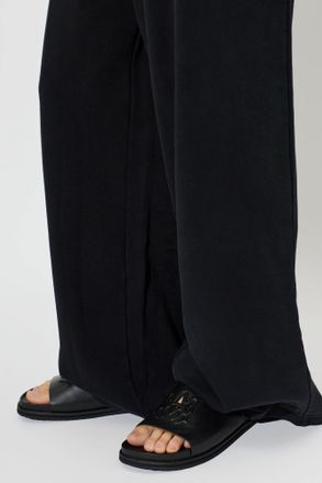 Amiri Leather Slides, Mens, Black