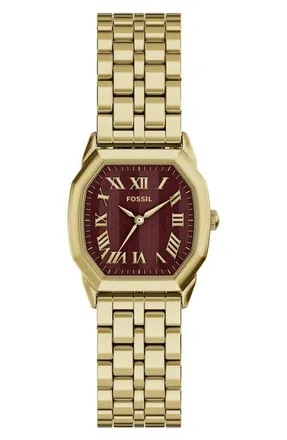 Fossil Harlow Bracelet Watch, 27mm in Gold at Nordstrom