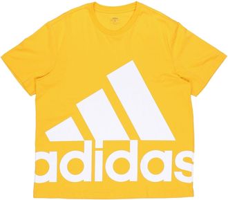 adidas Sports Round Neck Casual Alphabet Short Sleeve Yellow GK3327