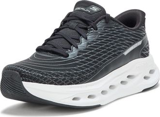 Skechers Mens Max Cushioning Glide Step Sapphire Hands Free Slip-in Trainers, black white, 10.5 UK