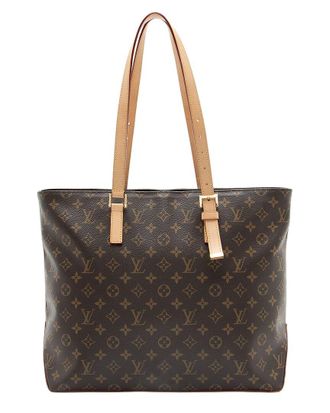 Louis Vuitton Brown Monogram Canvas Cabas Mezzo Nm (Authentic Pre-Loved)