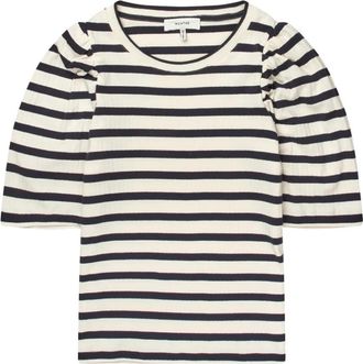 Munthe Jikolaz T-shirt - Dames - T-shirts - Wit - M - Katoen - Tops