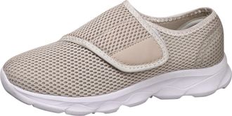 Generic Mens and Womens Wide and Thick Summer Casual Shoes for The Elderly Mens Shoes 10 Casual (Beige, 8.5)