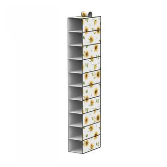 Trade Shop Trade Shop - Organizer Armadio 10 Ripiani Scaffale Pensile Porta Oggetti Borse 15x30x120 Cm