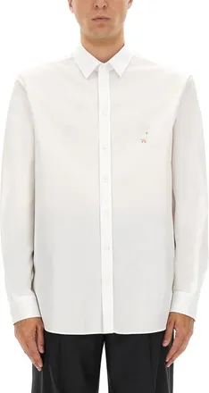 Moschino White Regular Poplin Shirt