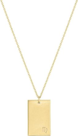 Set & Stones Goldie Horoscope Necklace in Gold /Virgo at Nordstrom, Size 20