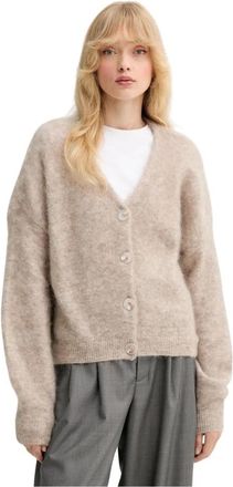 Gestuz GZdebbie Cardigan - Dames - Vesten - Beige - L - Wol - Truien & Vesten