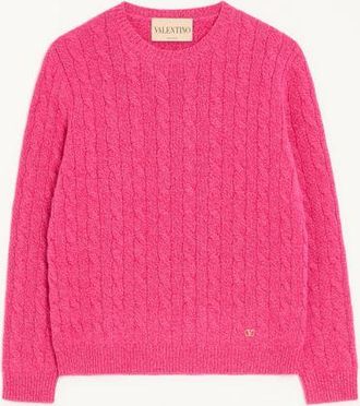 Valentino Maglia In Lana Moulin&eacute; Donna FUCSIA XL