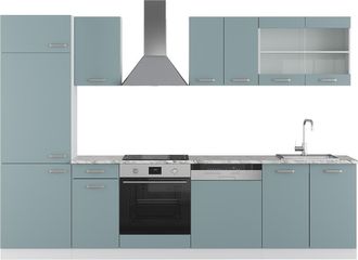 Vicco Mueble De Cocina R-line, Gris Azulado, 300 Cm, Et M&aacute;rmol, Vicco