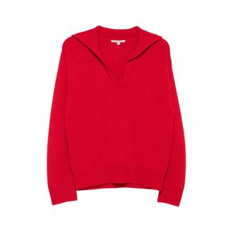 Barena Knd 5830 V-neck Trui - Dames - V-hals truien - Rood - S - Truien & Vesten