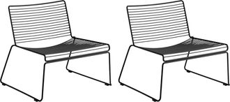 HAY Hee Lounge Chair, schwarz (2er-Set)