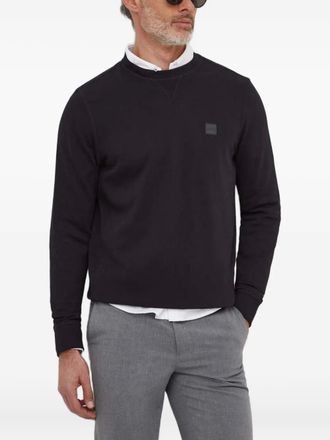 BOSS Westart crew-neck sweatshirt - men - Cotton - S - Black