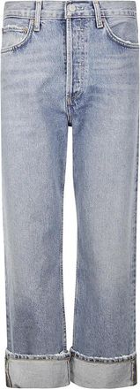A Gold E Lichtblauwe rechte jeans - Dames - Regular Fit Jeans - Blauw - W24 - Jeans
