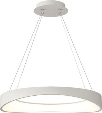 OEM Circulo - L&aacute;mpara Led Moderna De Anillo Blanca 52 Cm