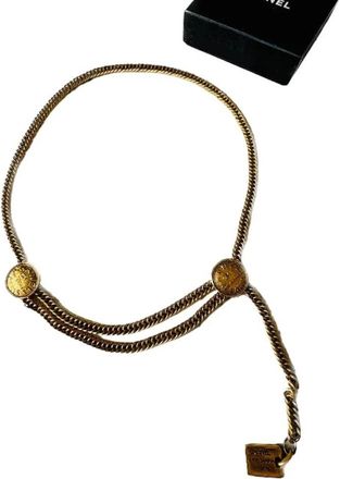 Chanel Pre-owned Multi-row Medallion Belt - Dames - Vintage Accessoires - Geel - ONE Size - Vintage