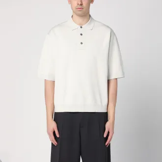 STUDIO NICHOLSON Polo a manica corta color ghiaccio