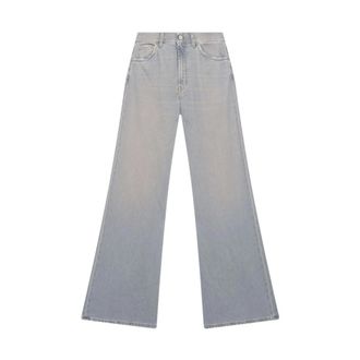 Dondup Wide Jeans, female, Blue, Size: W29 Amber Jeans