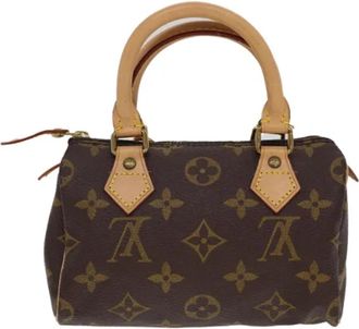 Louis Vuitton Pre-owned Canvas Mini Bag - Dames - Vintage Mini Tas - Bruin - ONE Size - Vintage