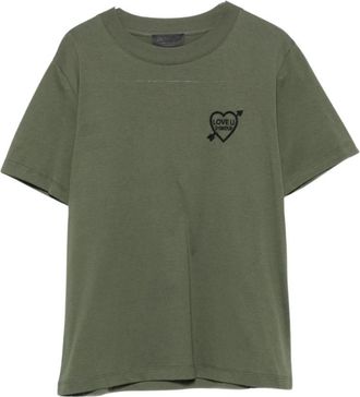Dondup T-Shirts - Dames - T-shirts - Groen - S - Tops