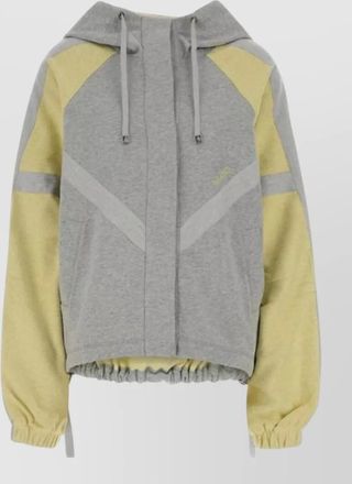 The Attico hooded oversized cotton bomber jacket