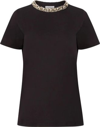 Nina Ricci Dames, Tops, Zwart, Maat: S Katoen