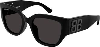 Balenciaga Kattenoog zonnebril - Gedurfde stijl - unisex - Zonnebrillen - Zwart - 55 MM - Accessoires