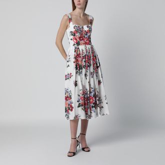 Dolce & Gabbana White dress with floral print