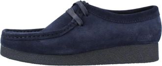 Clarks Wallabeeevosh Suede - Dames - Veterschoenen - Blauw - 36 EU - Leer - Schoenen