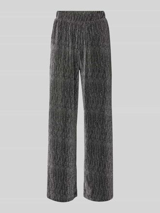 Selected Stoffhose mit elastischem Bund Modell ANITA in Silber, Gr&ouml;&szlig;e XS