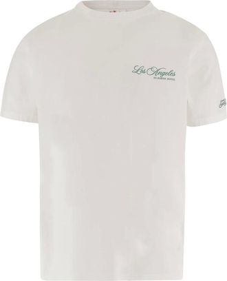 MC2 Saint Barth T-Shirts, male, White, Size: L Printed Cotton T-shirt