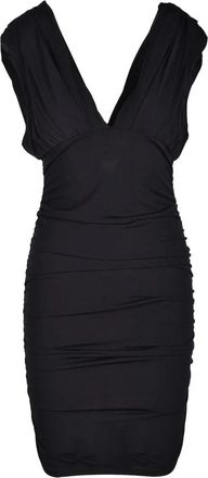 Pinko Deep V-Neck Mini Dress