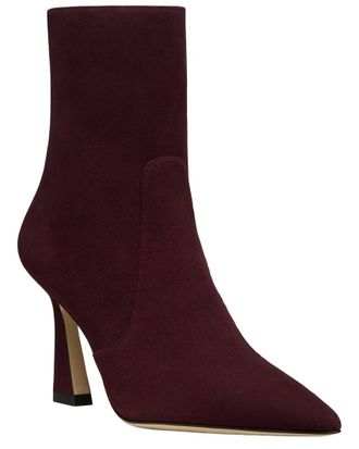 Stuart Weitzman Vinnie Zip Suede Bootie 85