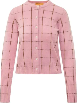 Guest In Residence Jane Checker Cardigan - - Knitwear - Donna - Rosa - M